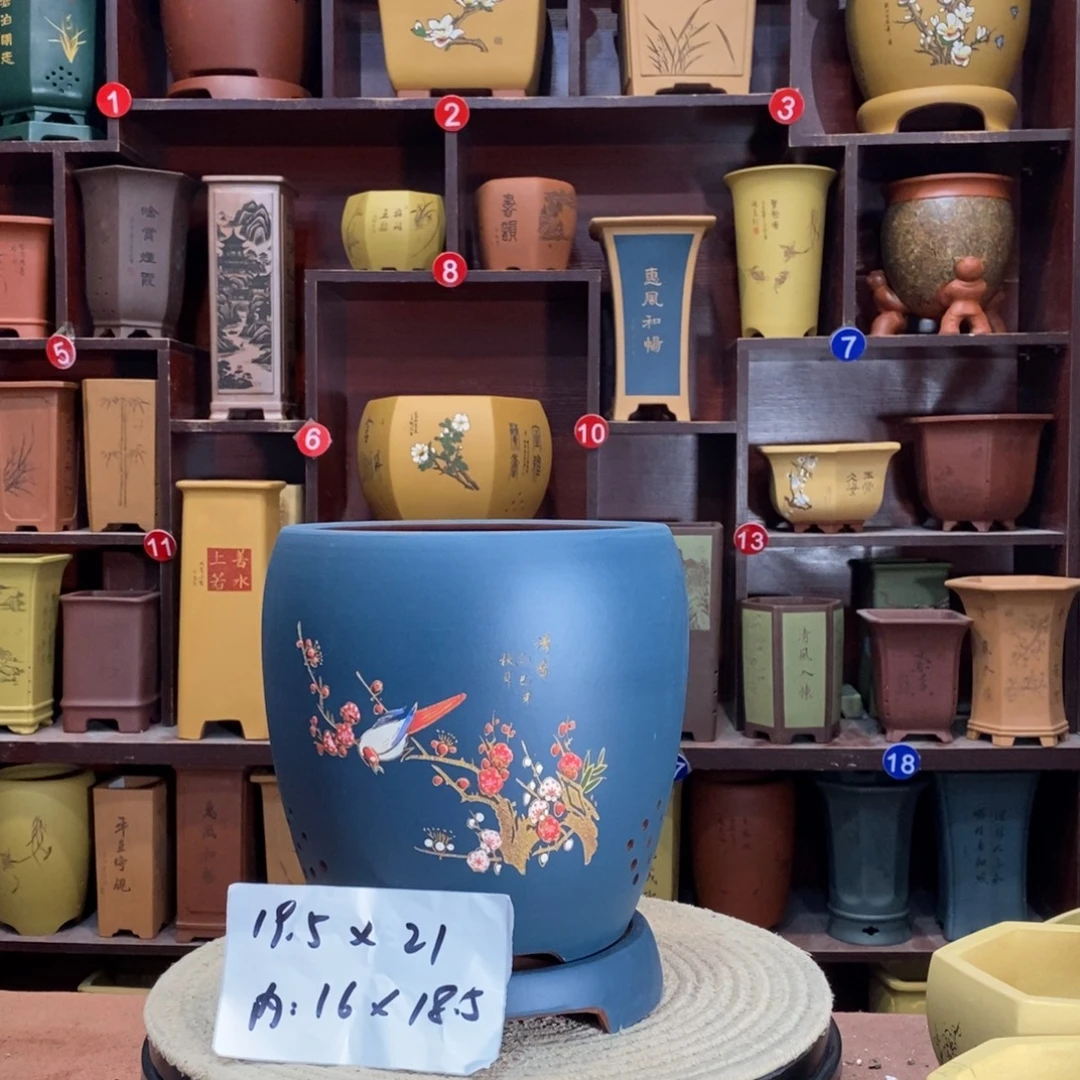 紫砂艺术紫砂花盆