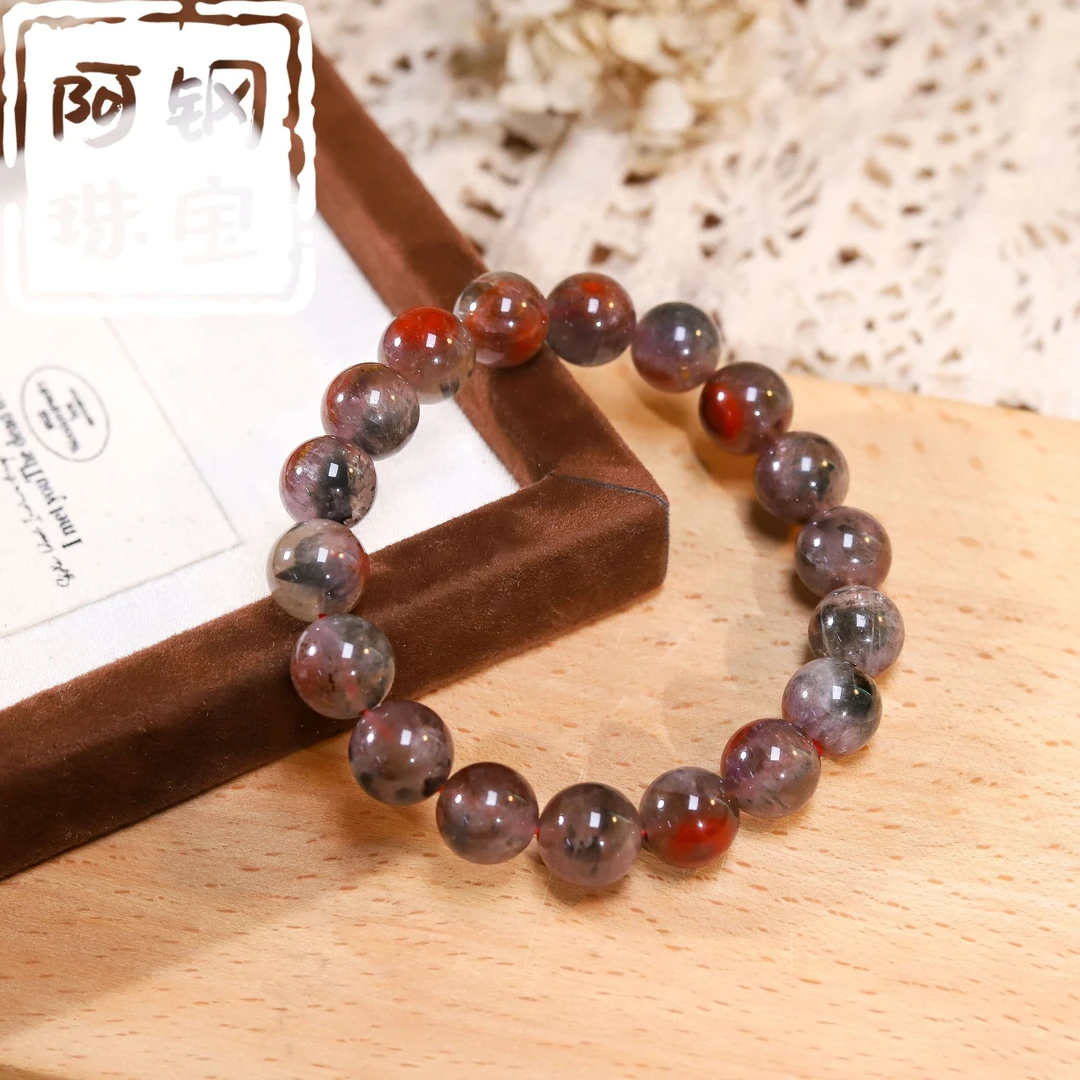 【稀有】荆棘玫瑰极光23黑红配色哥特系水晶手串-多样性发其一JJ101