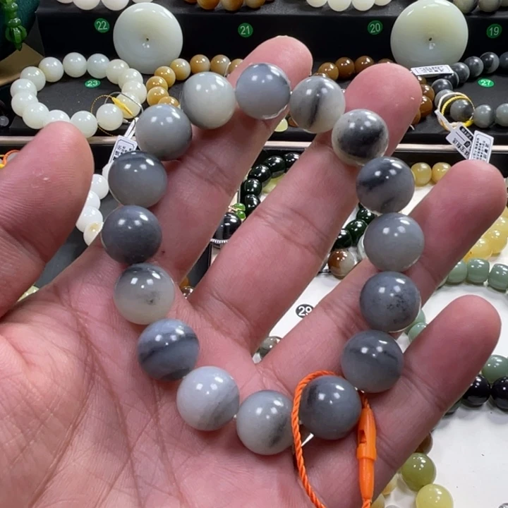 手串未镶嵌和田玉新疆青花卡13