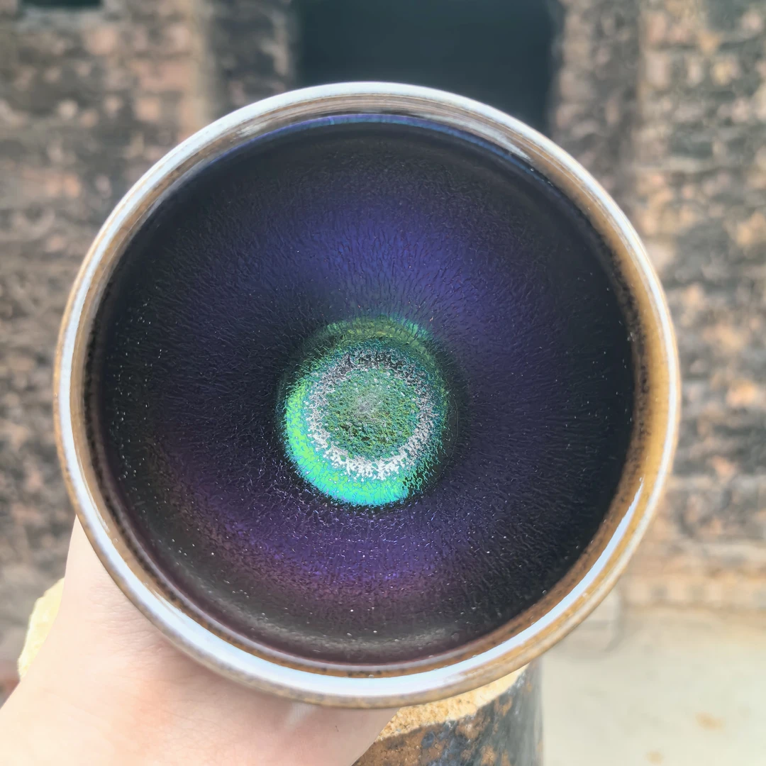 建盏主人杯   彩麒麟  束口器形9