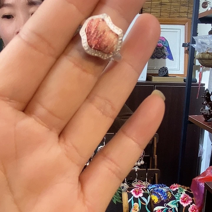 纯铜锆石合金戒指