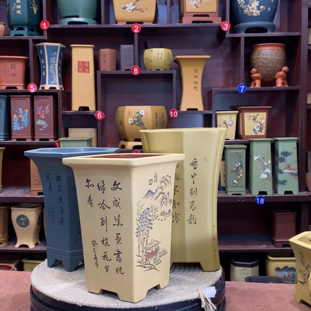 紫砂花盆紫砂花盆