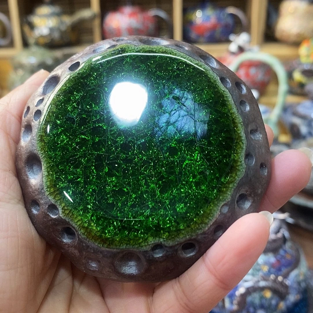 粗陶柴烧志野茶器