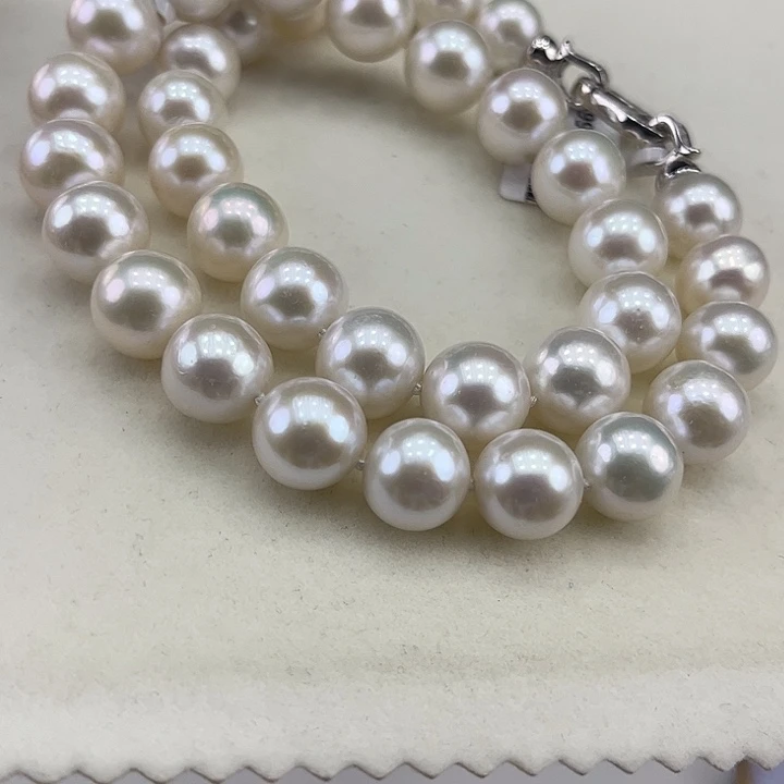 淡水珍珠银S925镶嵌颈饰12➕极光炫彩高品
