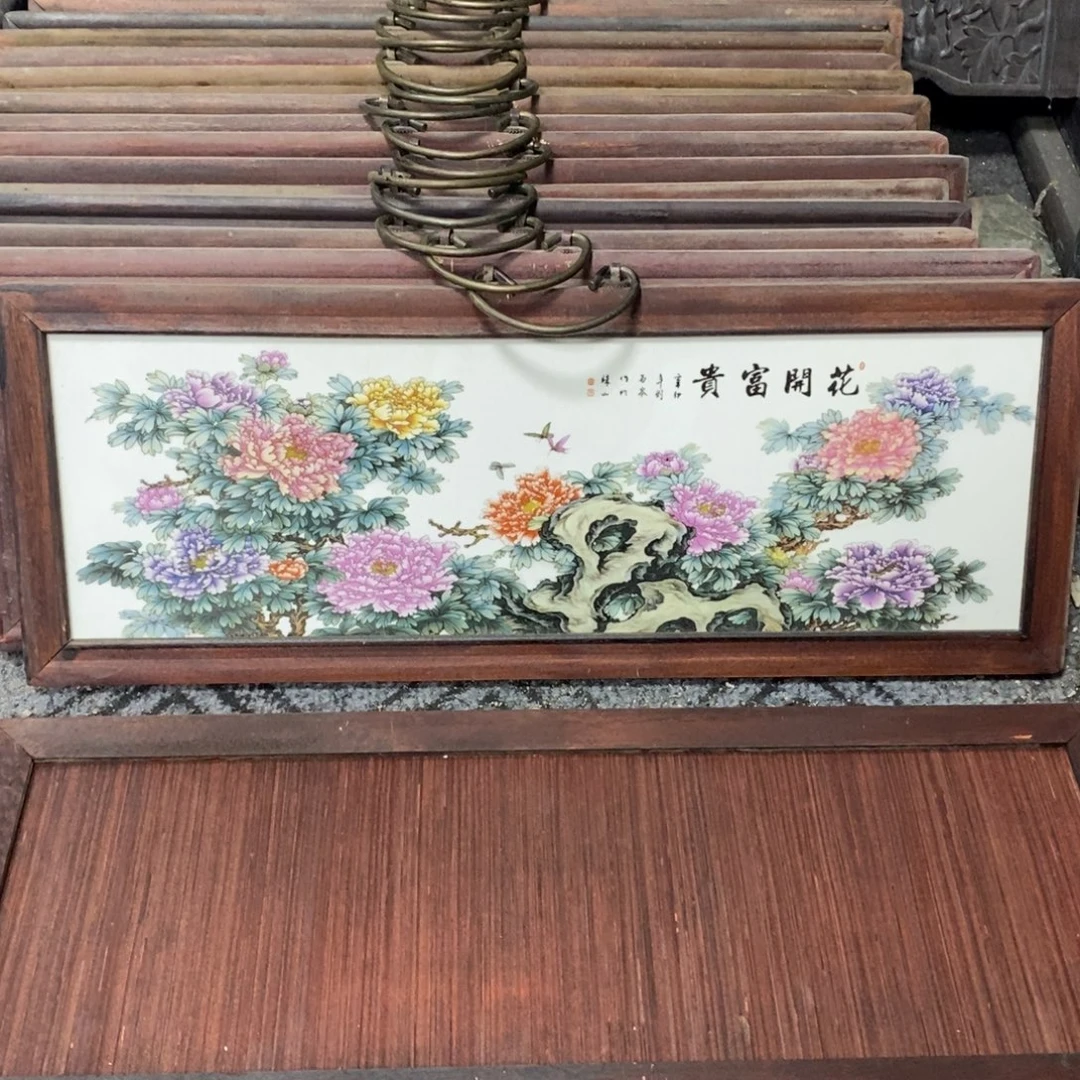 瓷53*21 景德镇瓷板画柴窑烧制