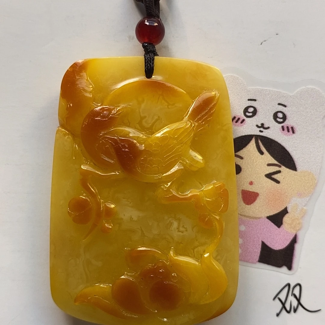 定制琥珀未镶嵌喜上眉梢