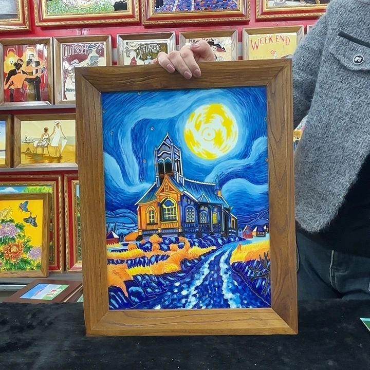 瓷板画瓷板画30/40挂画