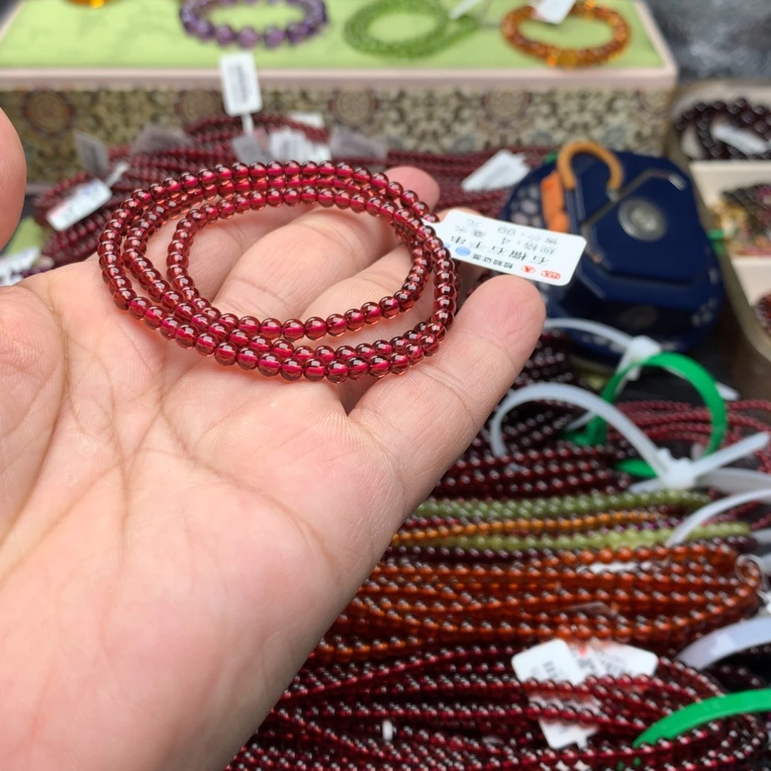 未镶嵌石榴石手串4