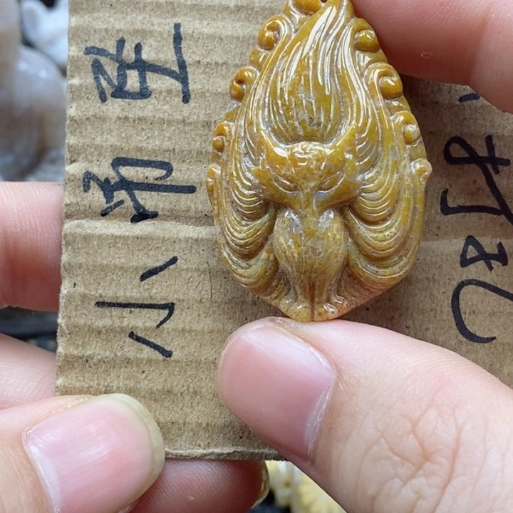 硅化珊瑚（珊瑚玉）颈饰未镶嵌