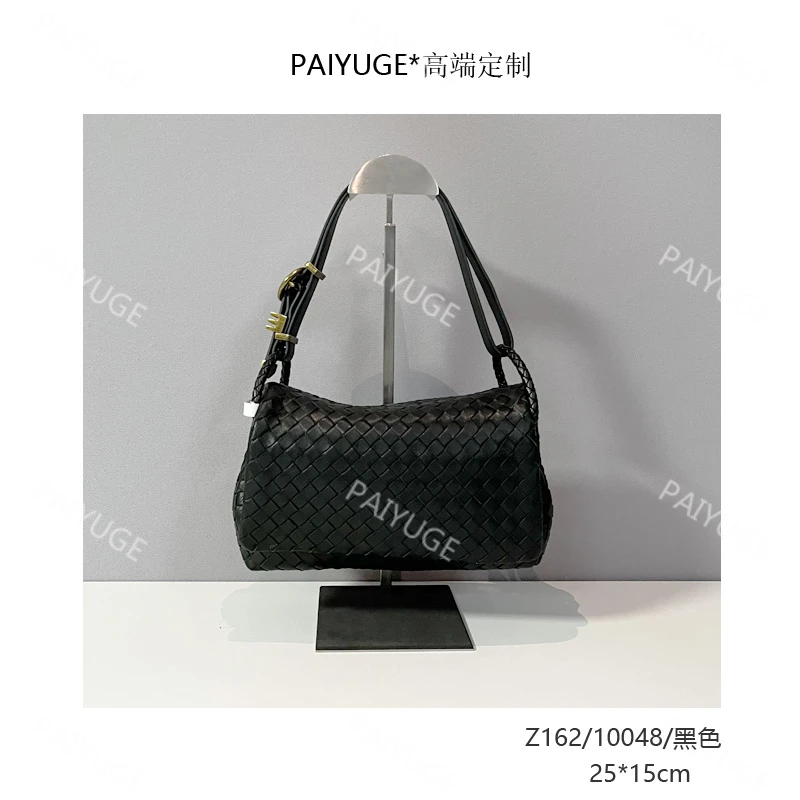 Z162/10048/黑色 Paiyuge高端订制女士单肩斜挎手提包1614