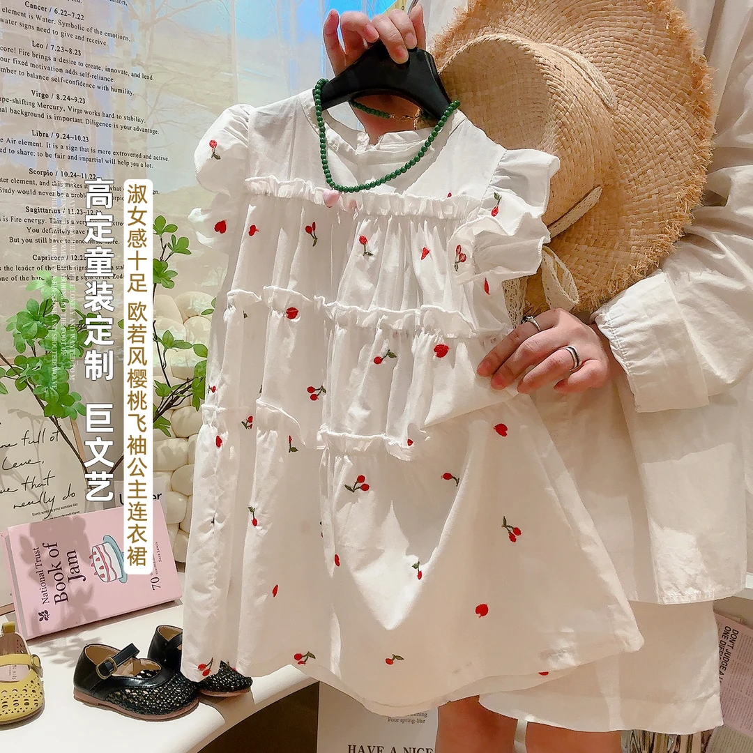 女童连衣裙纯棉2025新款蛋糕裙夏季中小童女宝儿童夏款公主裙子T