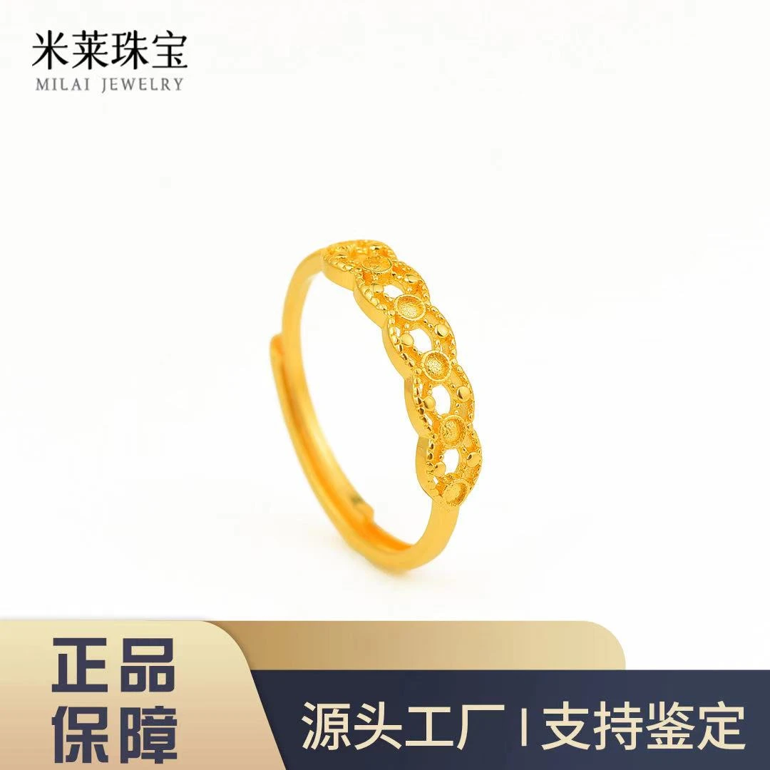 足银戒指 时尚简约 花丝戒指百搭经典气质
