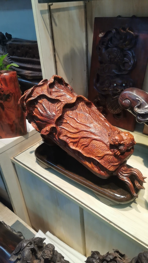 纯手工清刀雕刻大白菜