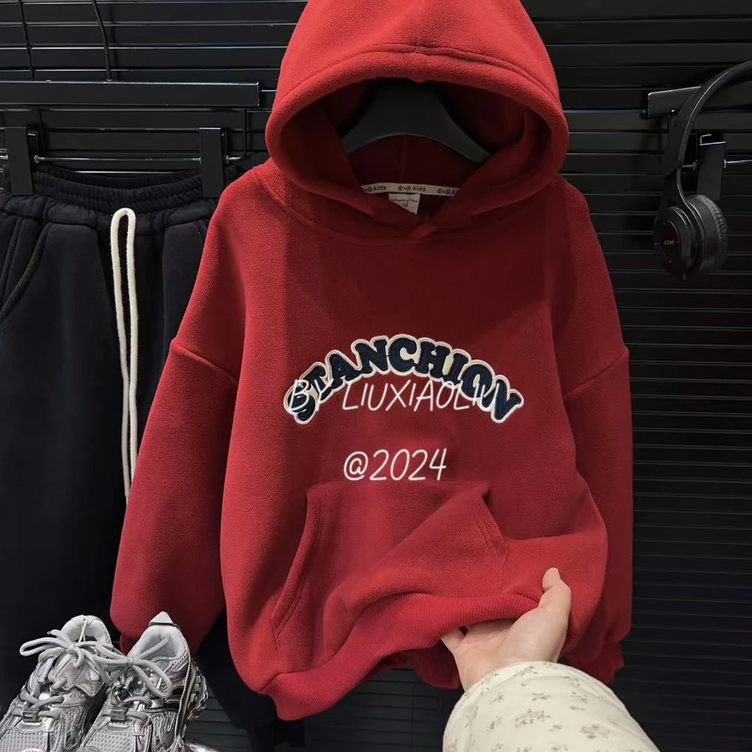 杭州六小六正版 BY LIUXIAOLIU冬季儿童双面奥粒绒卫衣3708