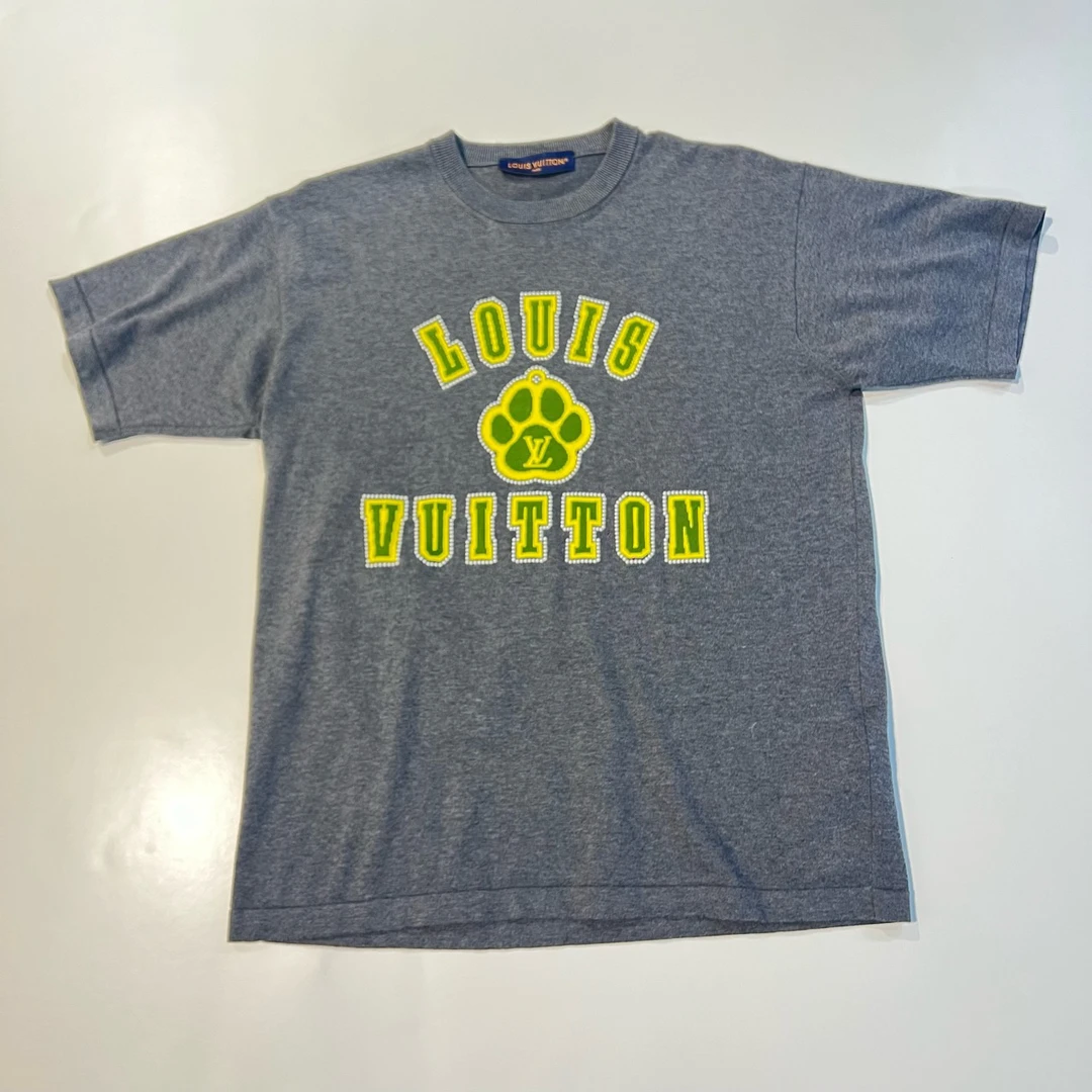 Louis Vuitton 路易威登 SS25早春新款烫珠脚印短袖 L码公价10800