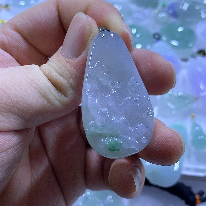 翡翠未镶嵌颈饰天然翡翠A货吊坠