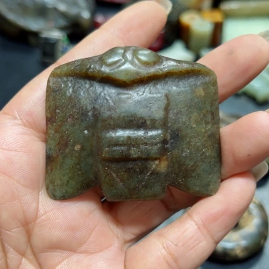 吊坠白玉菩提把件