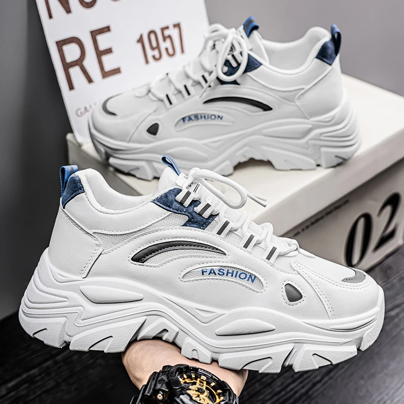 老爹鞋男鞋夏季新款透气网面鞋子男潮流百搭厚底小白鞋休闲运动鞋