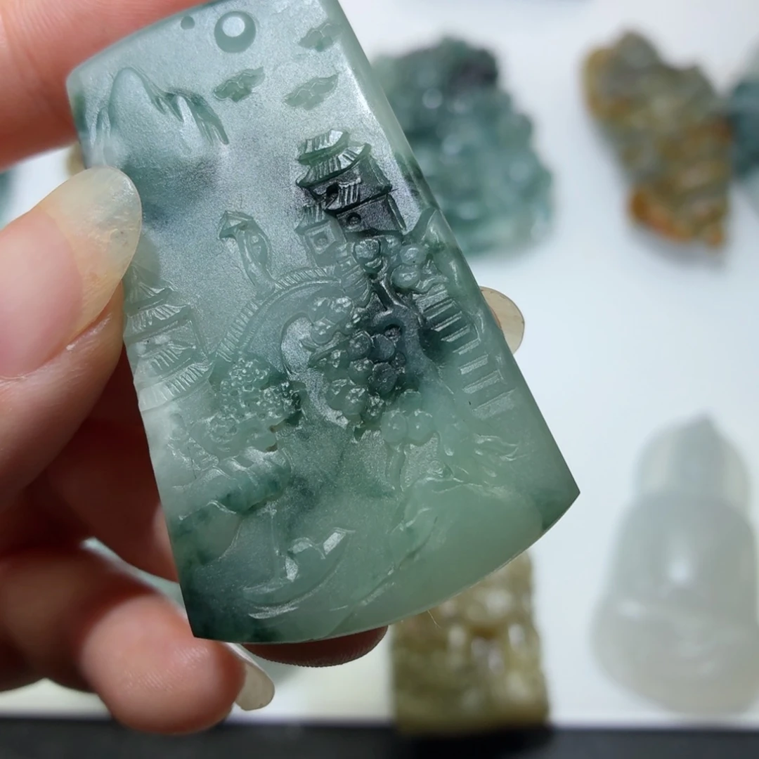 定制翡翠未镶嵌毛货