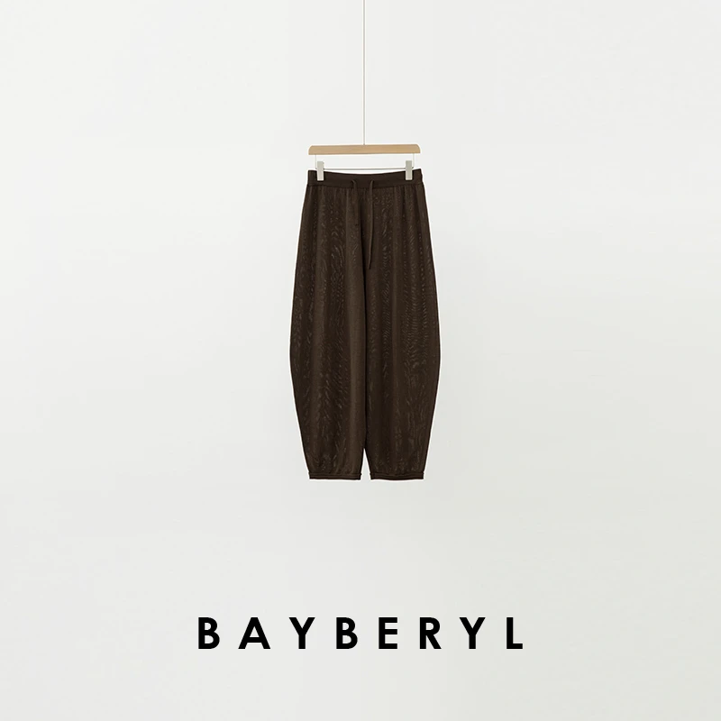 BAYBERYL老贝胖丁裤*针织裤天斯莱赛松紧春休闲裤XXK5D0701-4/13