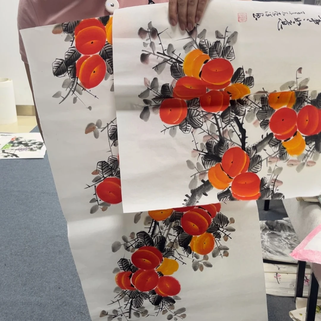 国画绘画作品多次