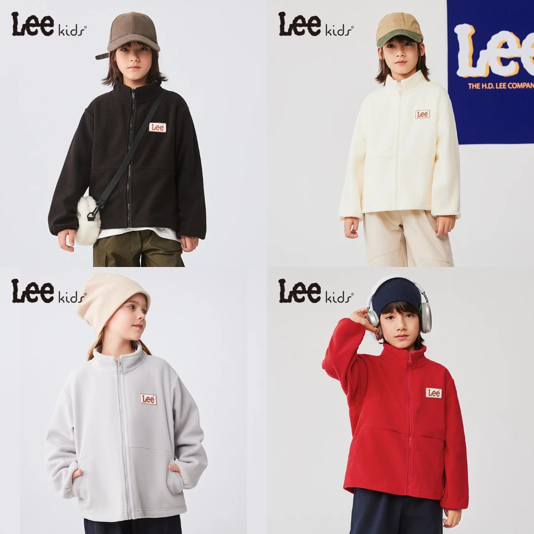 【12色可选】Lee儿童摇粒绒针织外套秋冬男女童时尚户外上衣