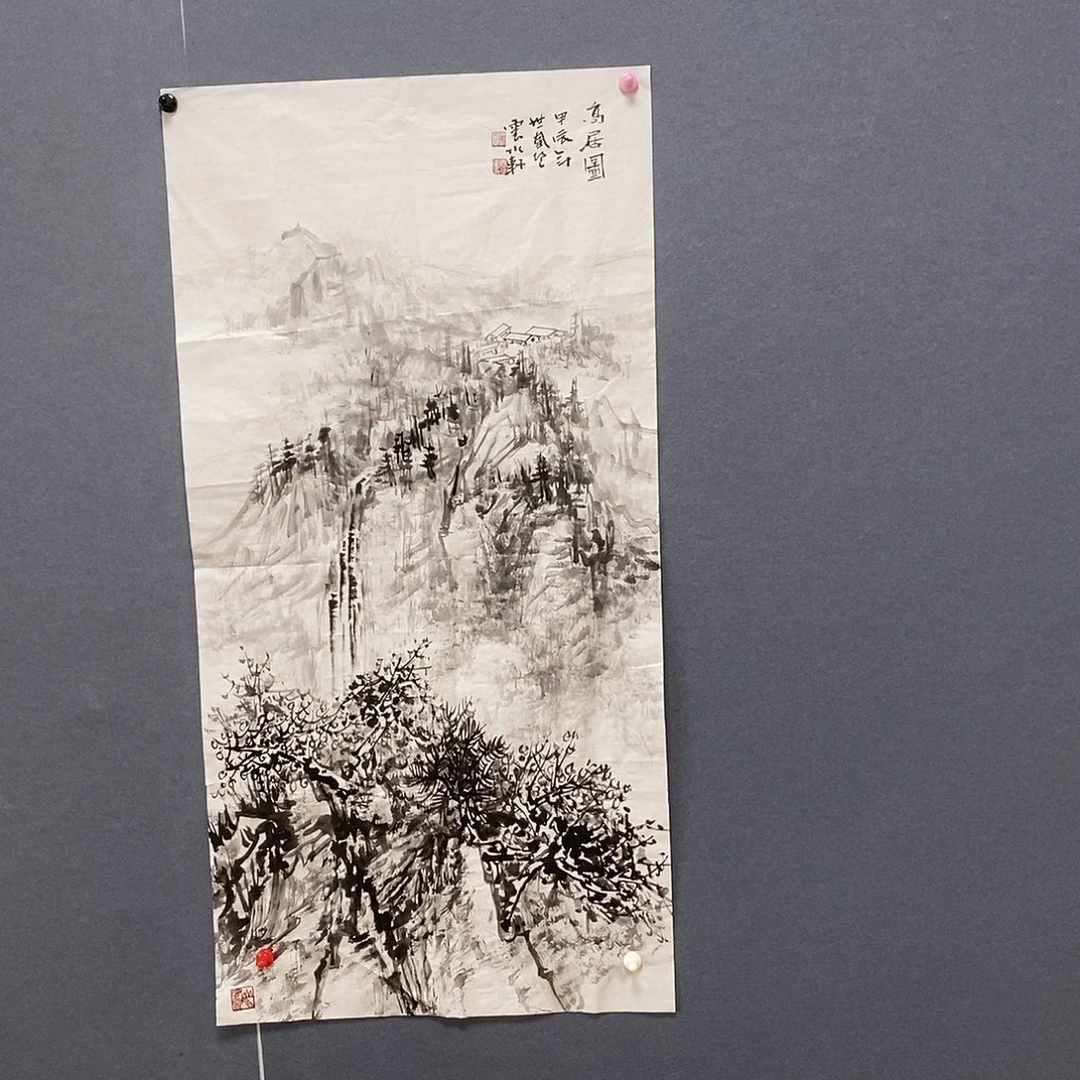 国画50/100袁世奎手绘画芯