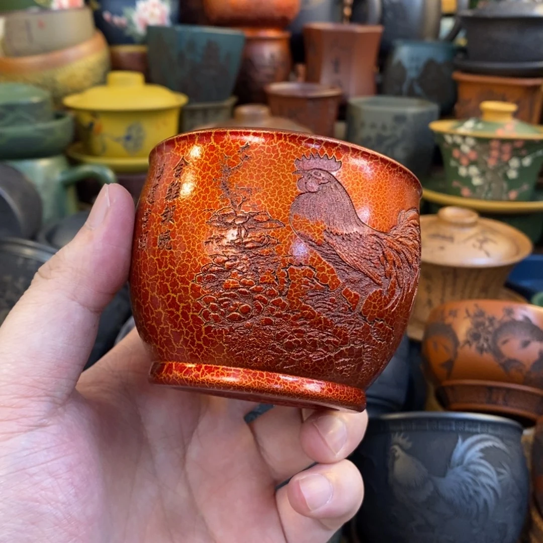 紫砂公道杯宜兴全手工紫砂杯