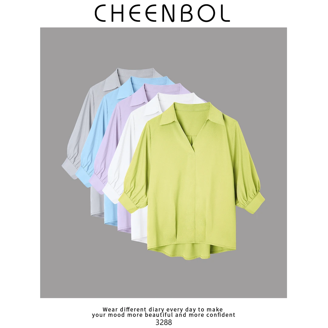3288白色衬衫女2025年春夏新款法式衬衣显瘦休闲宽松小衫半袖上衣