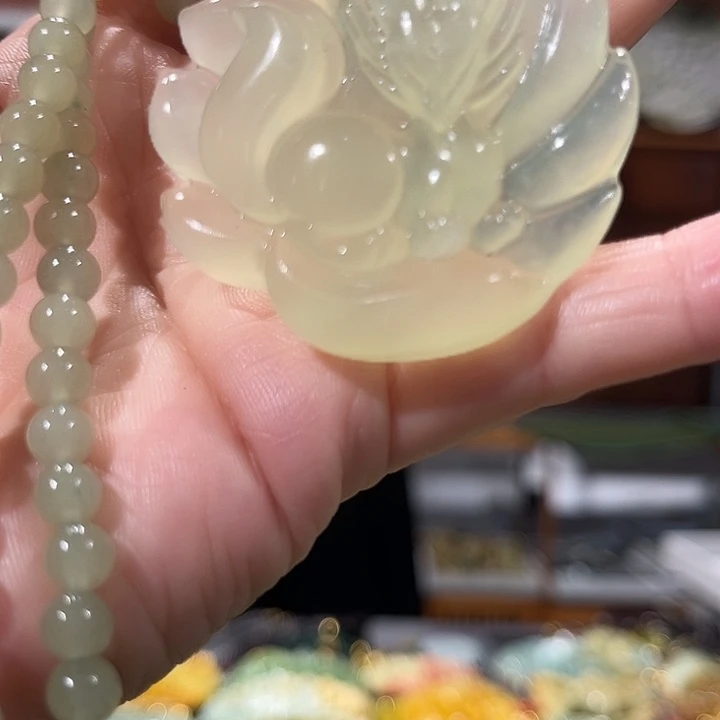 未镶嵌岫玉毛衣链