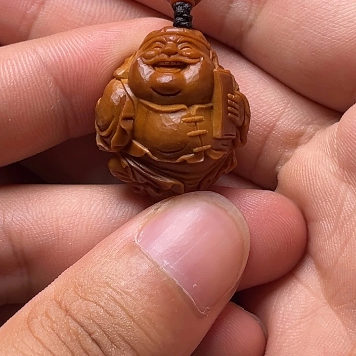 橄榄核手串2.45地主财神单颗