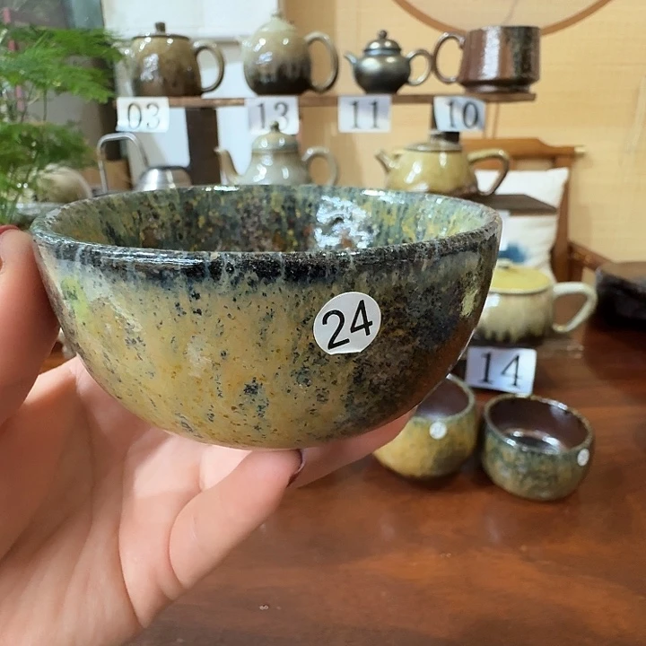 建水紫陶紫泥柴烧杯?
