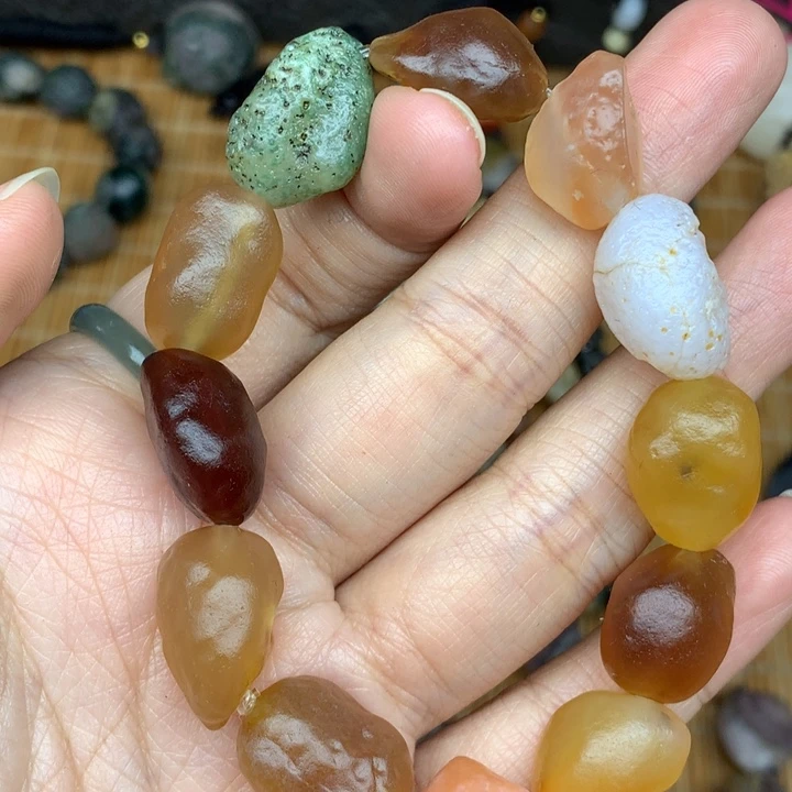 玛瑙/玉髓珠宝半成品未镶嵌然**物