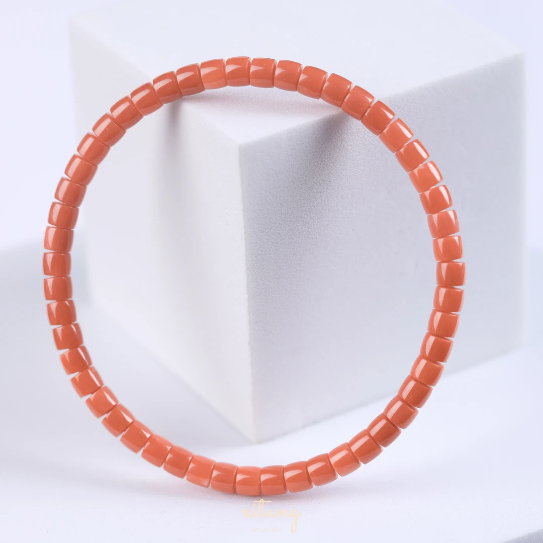 禧樘momo珊瑚手串4.2mm