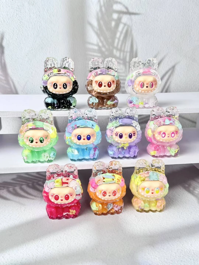 【直播拆】网红拉布布入油流沙马卡龙色系桌面摆件