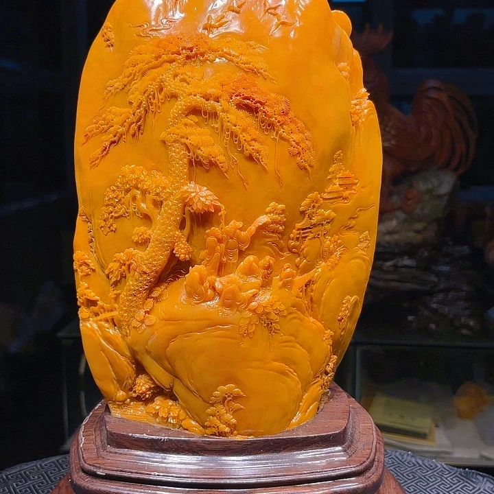 暖***6寿山石寿山石雕刻工艺品