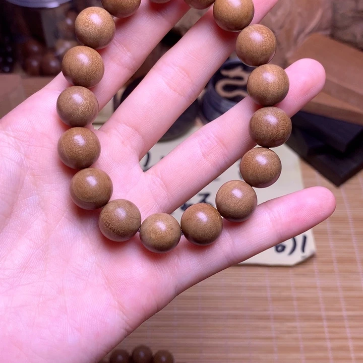 檀香木无事牌～*～檀香1.2单圈