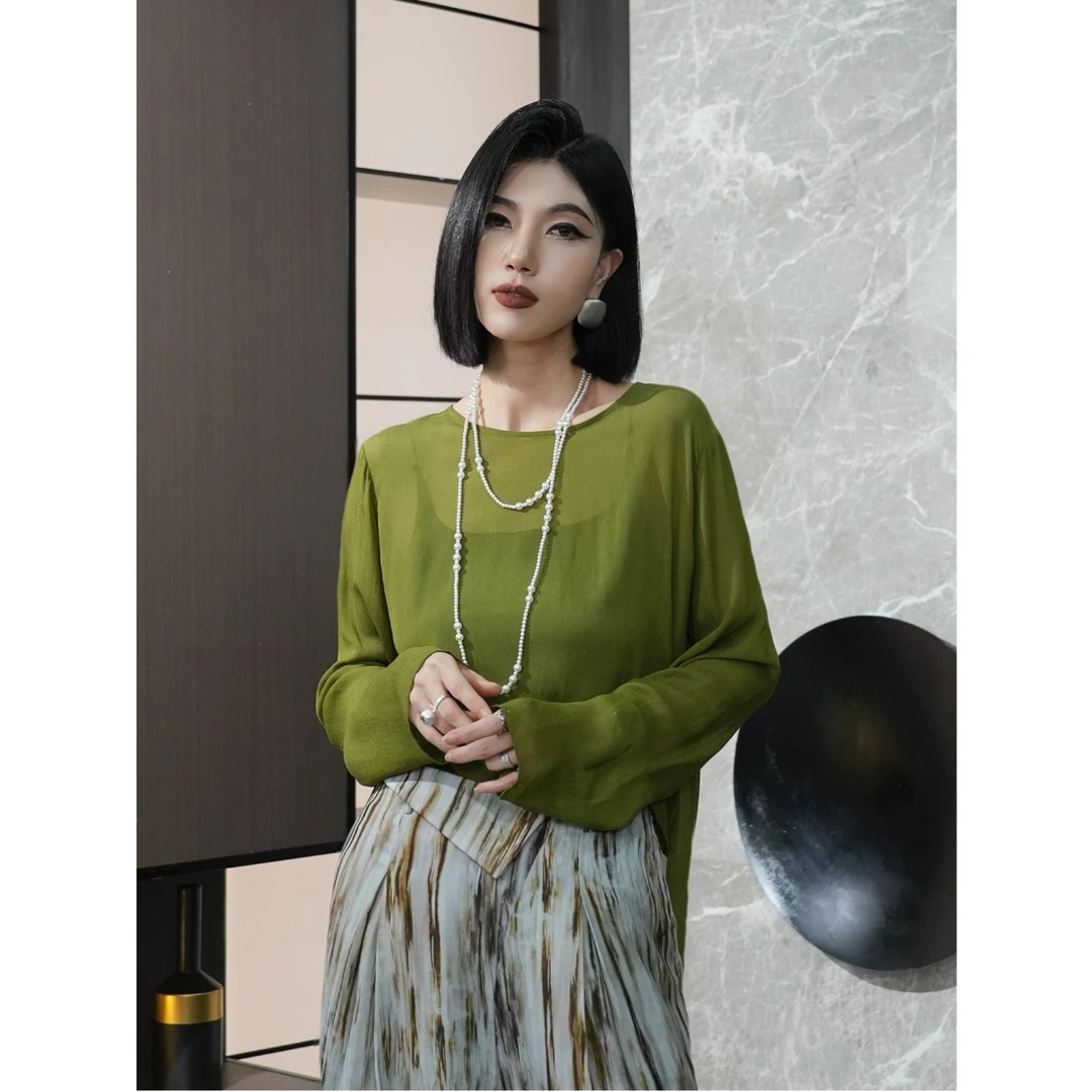 POPULARYW【草色入帘】Z·R上品屋 百搭宽松防晒气质减龄衬衫上衣