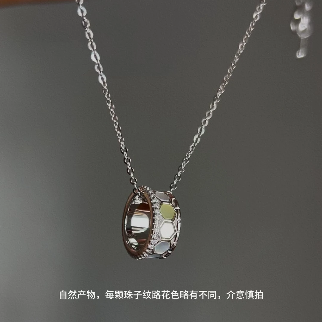 吊坠925银 JIUJIU【观澜蜂巢项链】气质轻奢时尚百搭小众简约0515