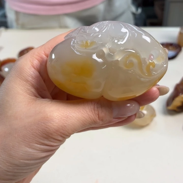 玛瑙/玉髓吊坠(不含链)未镶嵌
