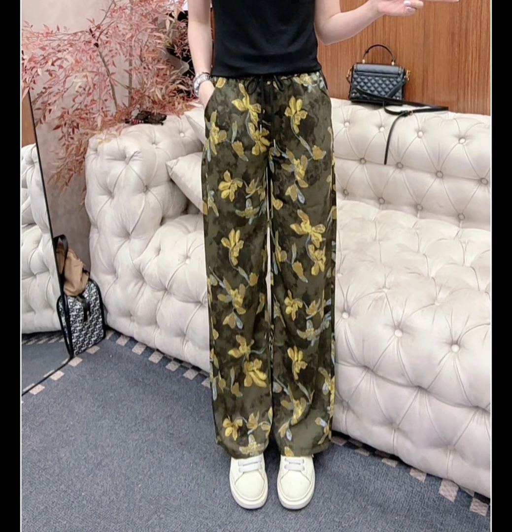 蜜姐家新款时尚大方花裤