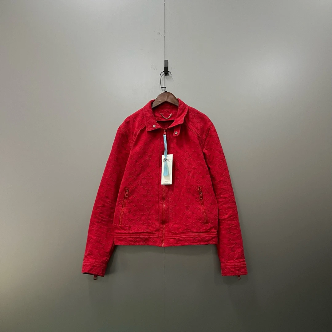 99新 LouisVuitton/路易威登 jp919 满印牛仔夹克 46码 201791