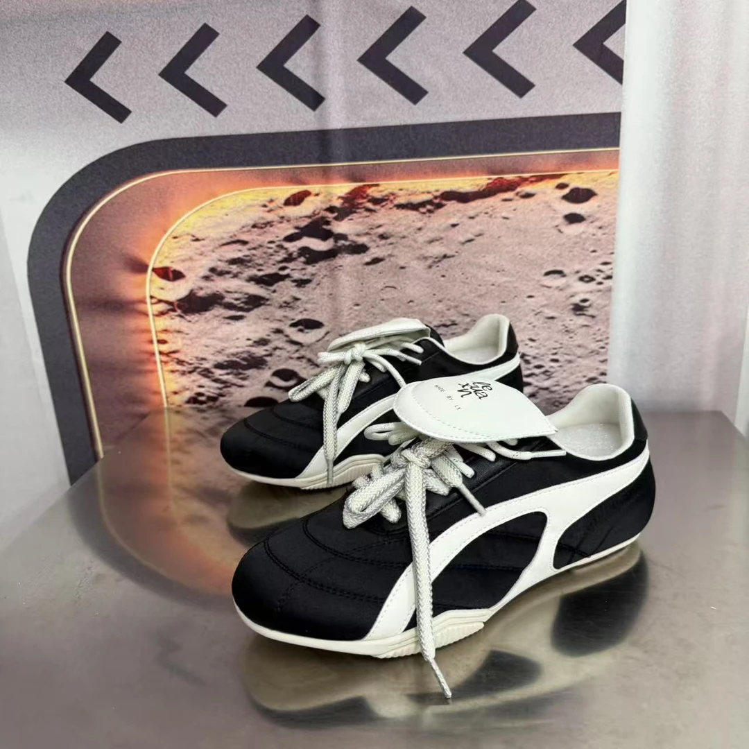 30166春夏新款2025圆头系带韩版简约休闲板鞋潮流百搭ins