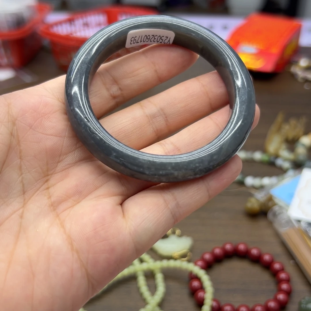 和田玉手镯未镶嵌54.8圈围319