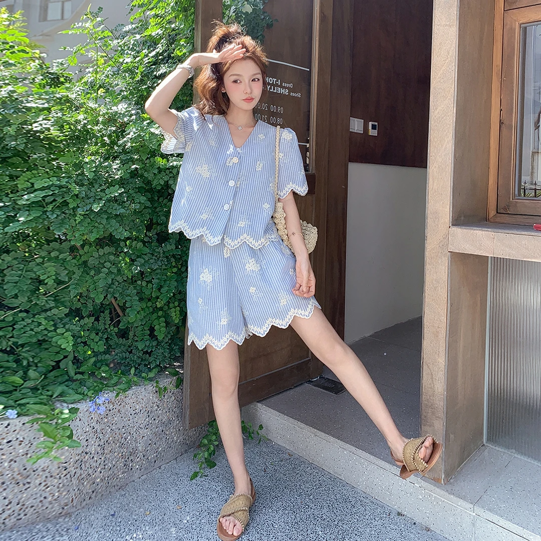 新款夏季时尚套装2c307-8856-p135k188韩范气质春夏装