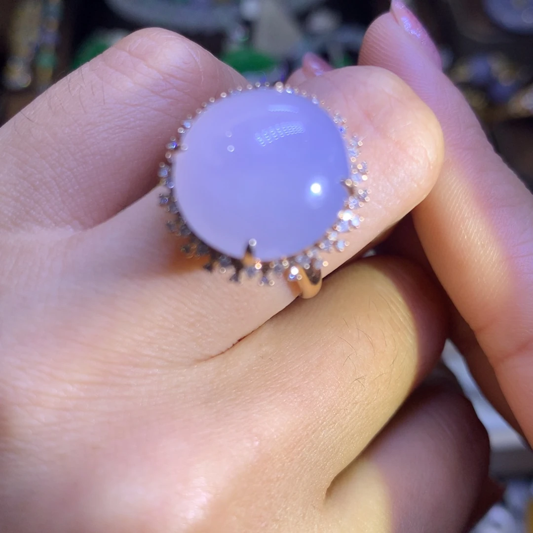 翡翠18K金镶嵌颈饰翡翠