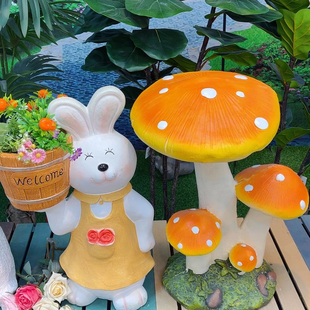 红陶花园庭院摆件