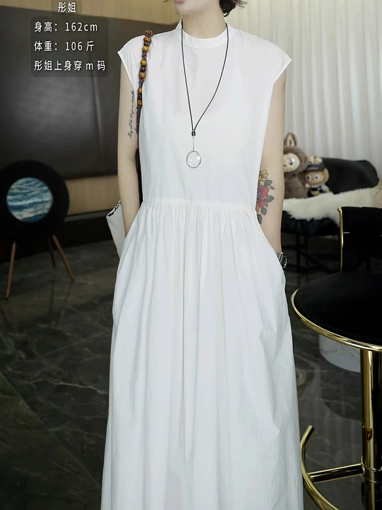法式轻奢时尚休闲风连衣裙2025夏季新款高级感气质减龄遮肉A字裙