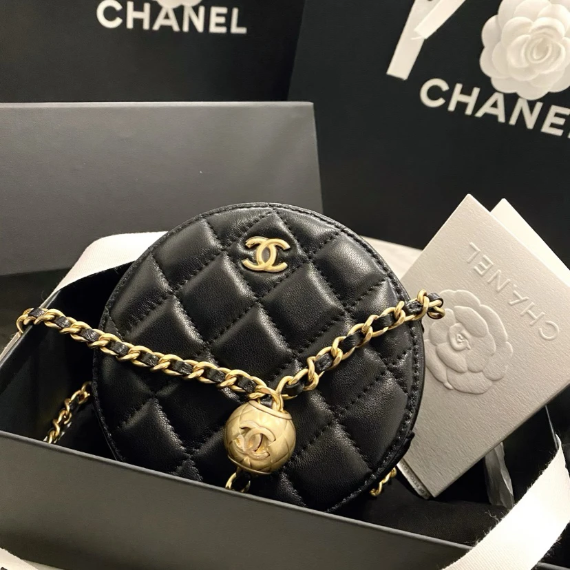 99新 Chanel/香奈儿 Chanel黑金金球圆饼 25090103-05