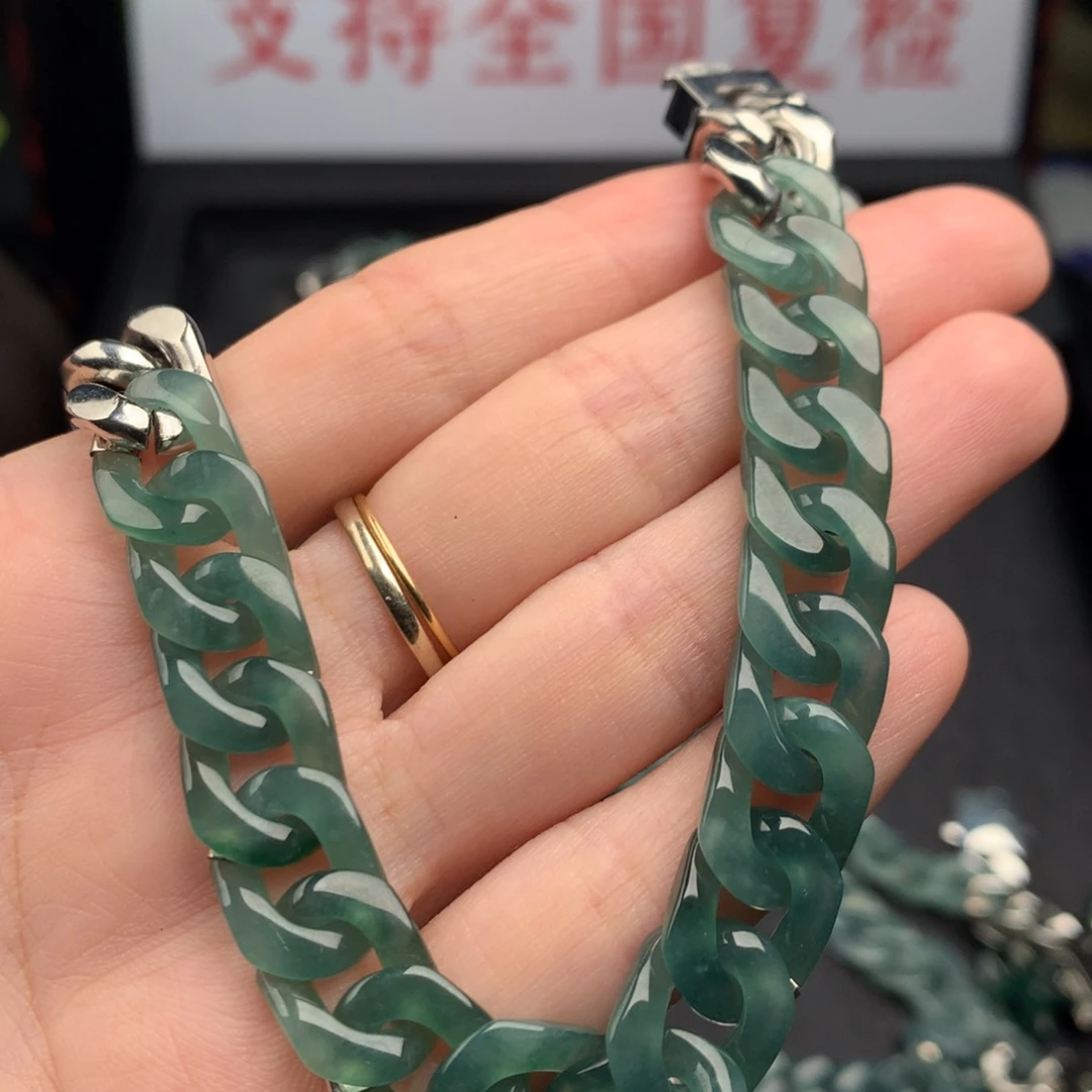 翡翠未镶嵌手链翡翠手链10001